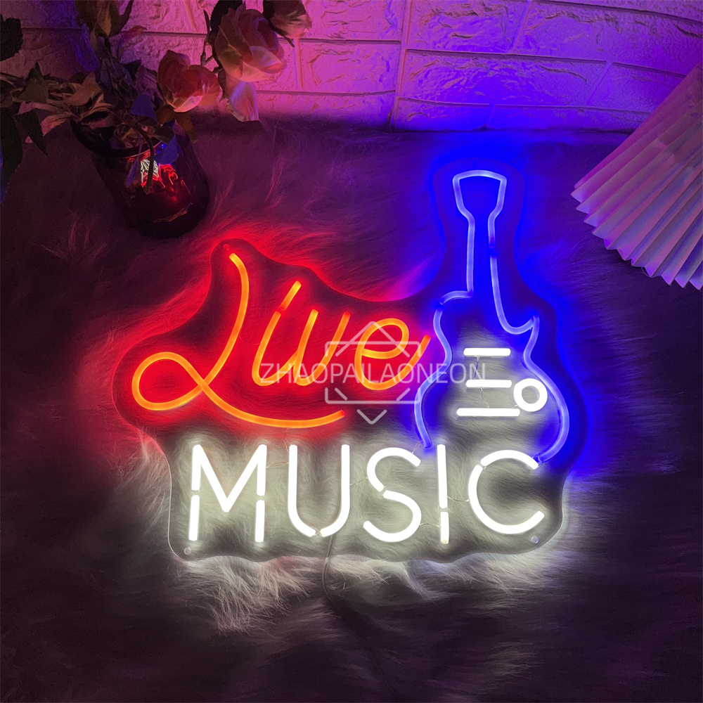 Live Music Neon Sign Home Art  - Party Games Name recension och pris