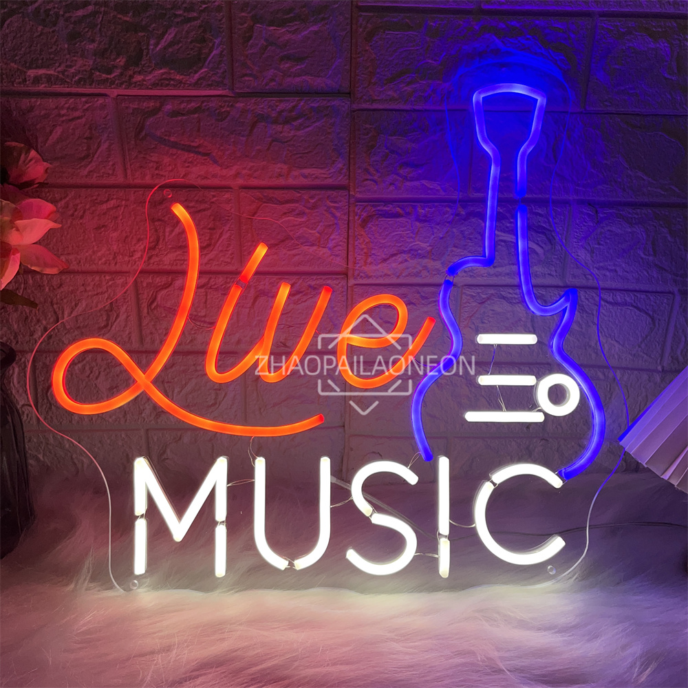 Live Music Neon Sign Home Art  - Party Games Name recension och pris