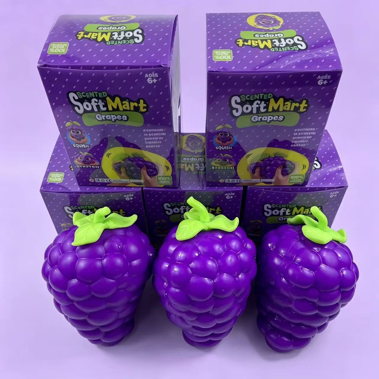 2026 Jumbo Grape Fruit Squishy - Party Games For Adults And Kids recension och pris