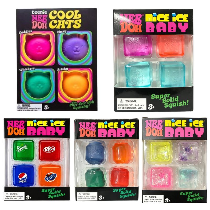 Mini 4 Pack Set Needoh Nice Ic - Party Games For Adults And Kids recension och pris